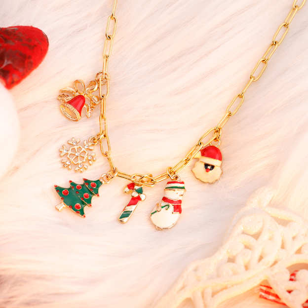 Christmas pendant DIY necklace