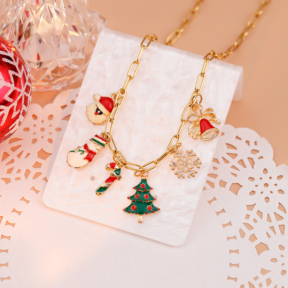 Christmas pendant DIY necklace