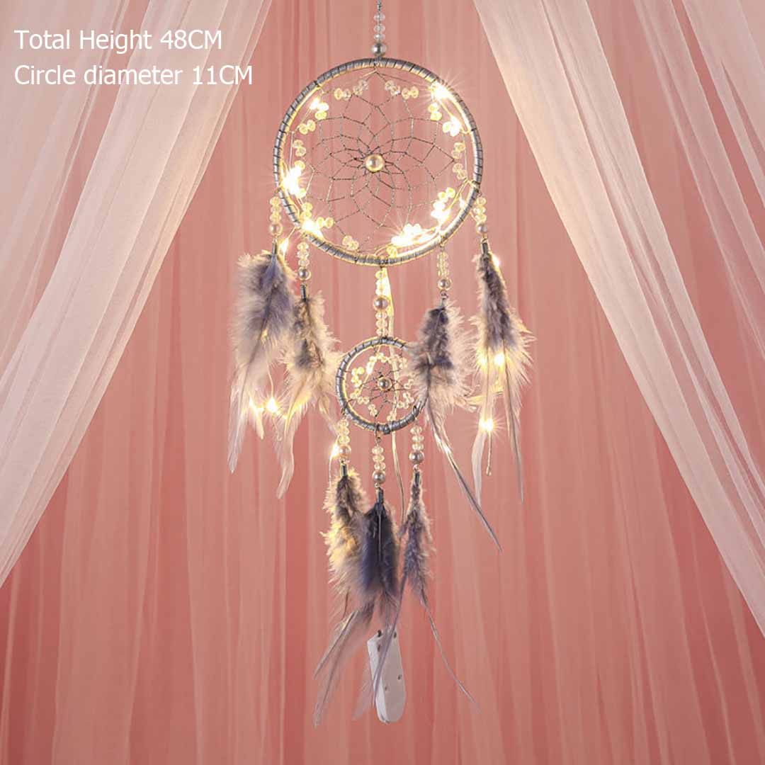 Mother's Day Gift Dream Catcher With String Lights-Engravingift