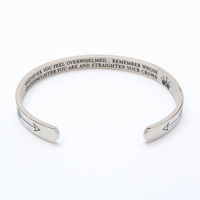 Mother's Day Gift Adjustable Bracelet-to daughter,to granddaughter,to sister-Engravingift