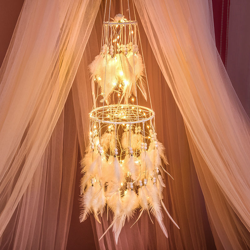 Mother's Day Gift Dream Catcher With String Lights-Engravingift