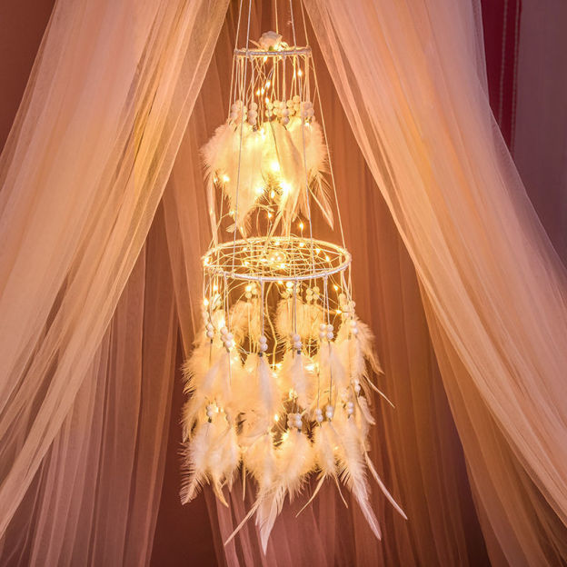 Mother's Day Gift Dream Catcher With String Lights-Engravingift