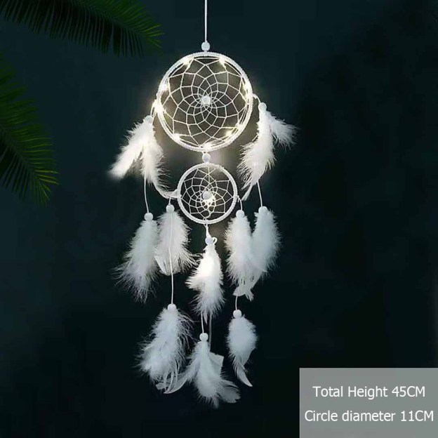 Mother's Day Gift Dream Catcher With String Lights-Engravingift