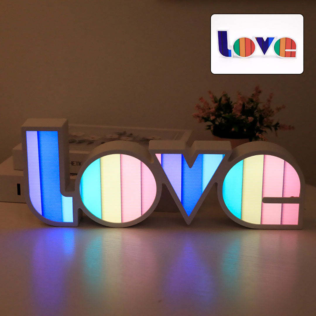 Mother'sDay Gift 'love' LED Night Light-Engravingift