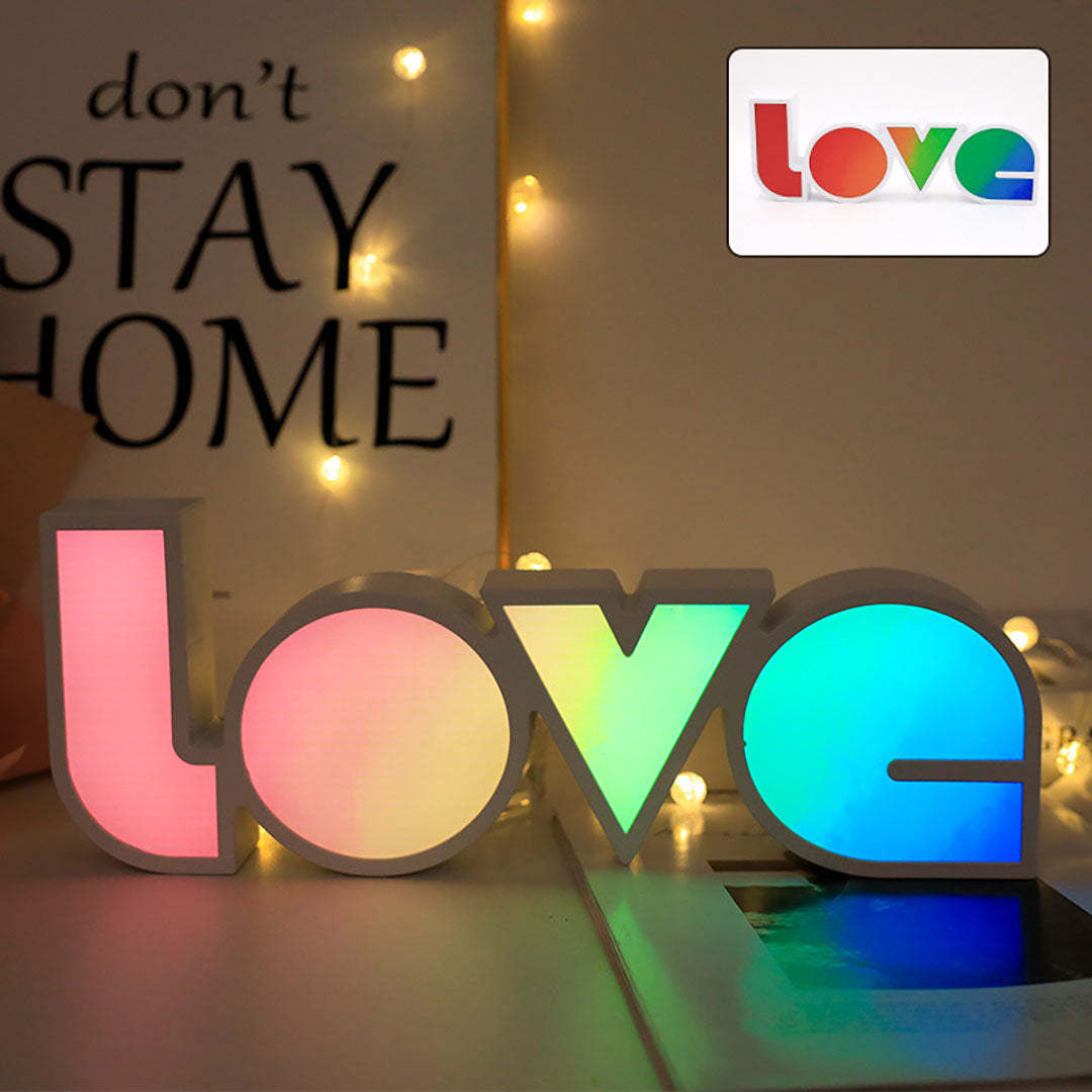 Mother'sDay Gift 'love' LED Night Light-Engravingift