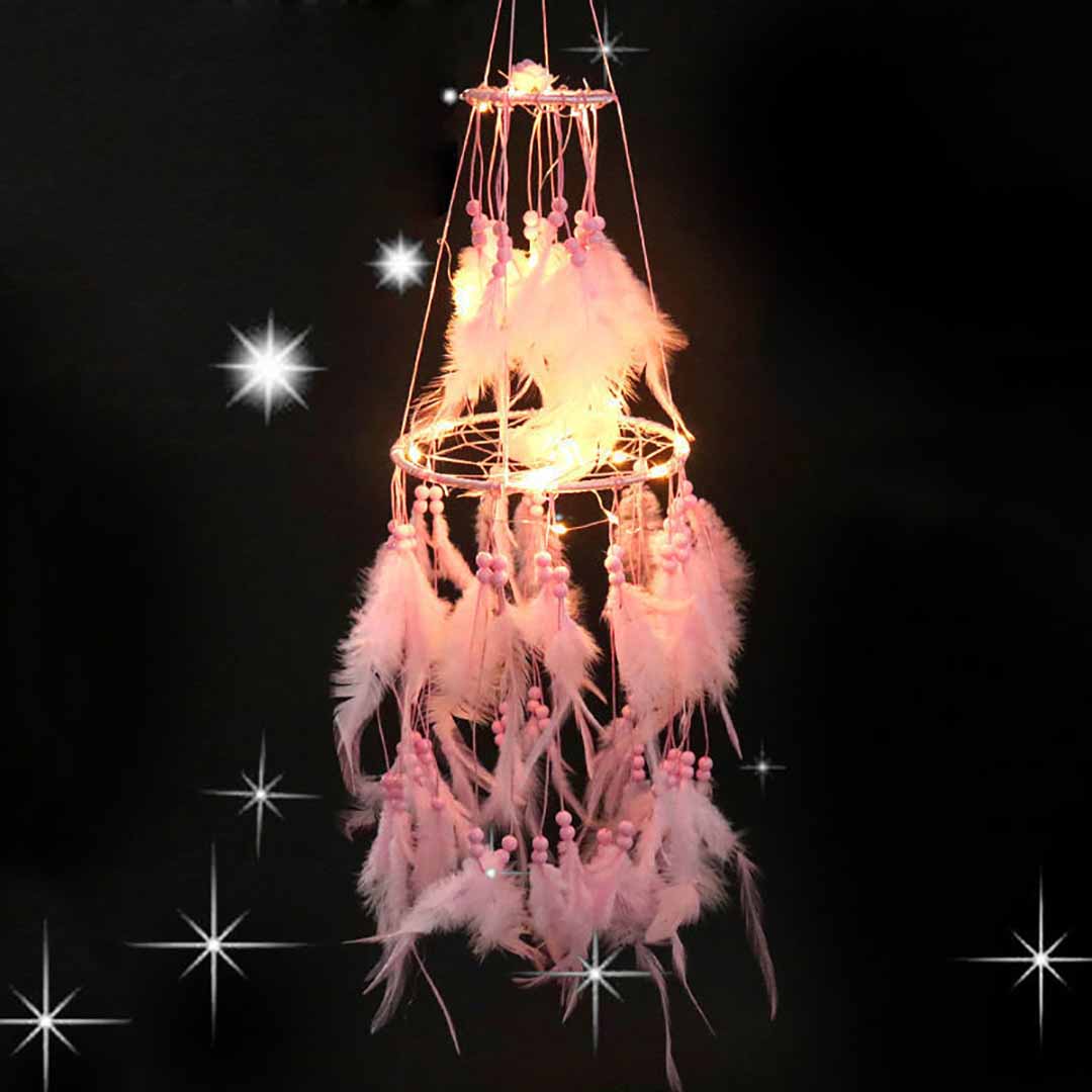 Mother's Day Gift Dream Catcher With String Lights-Engravingift