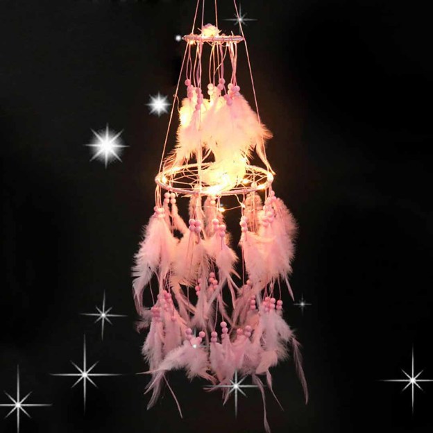 Mother's Day Gift Dream Catcher With String Lights-Engravingift
