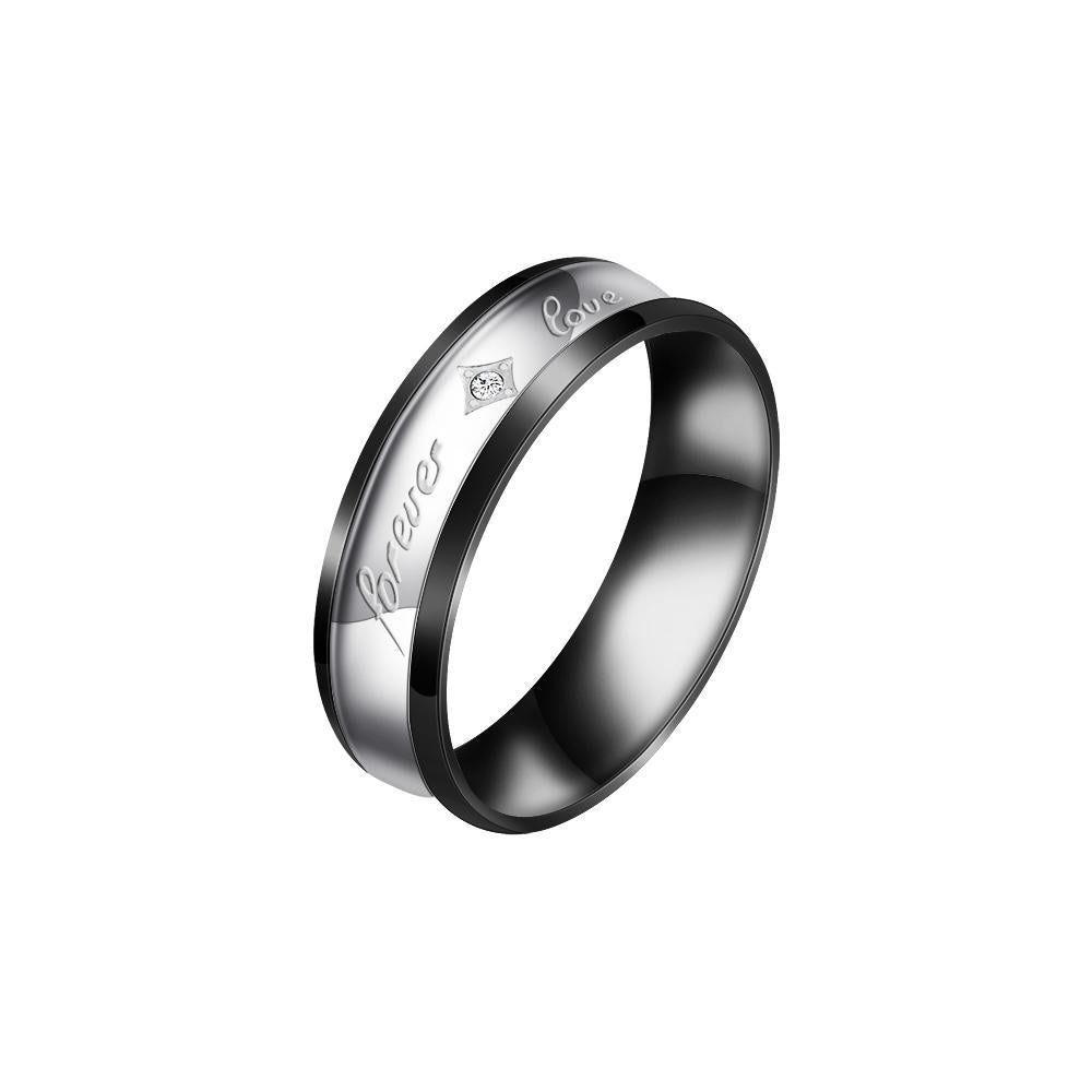 Mother'sDay Gift Mother'sDay gift Melody Forever Love Couple Diamond Ring-Engravingift