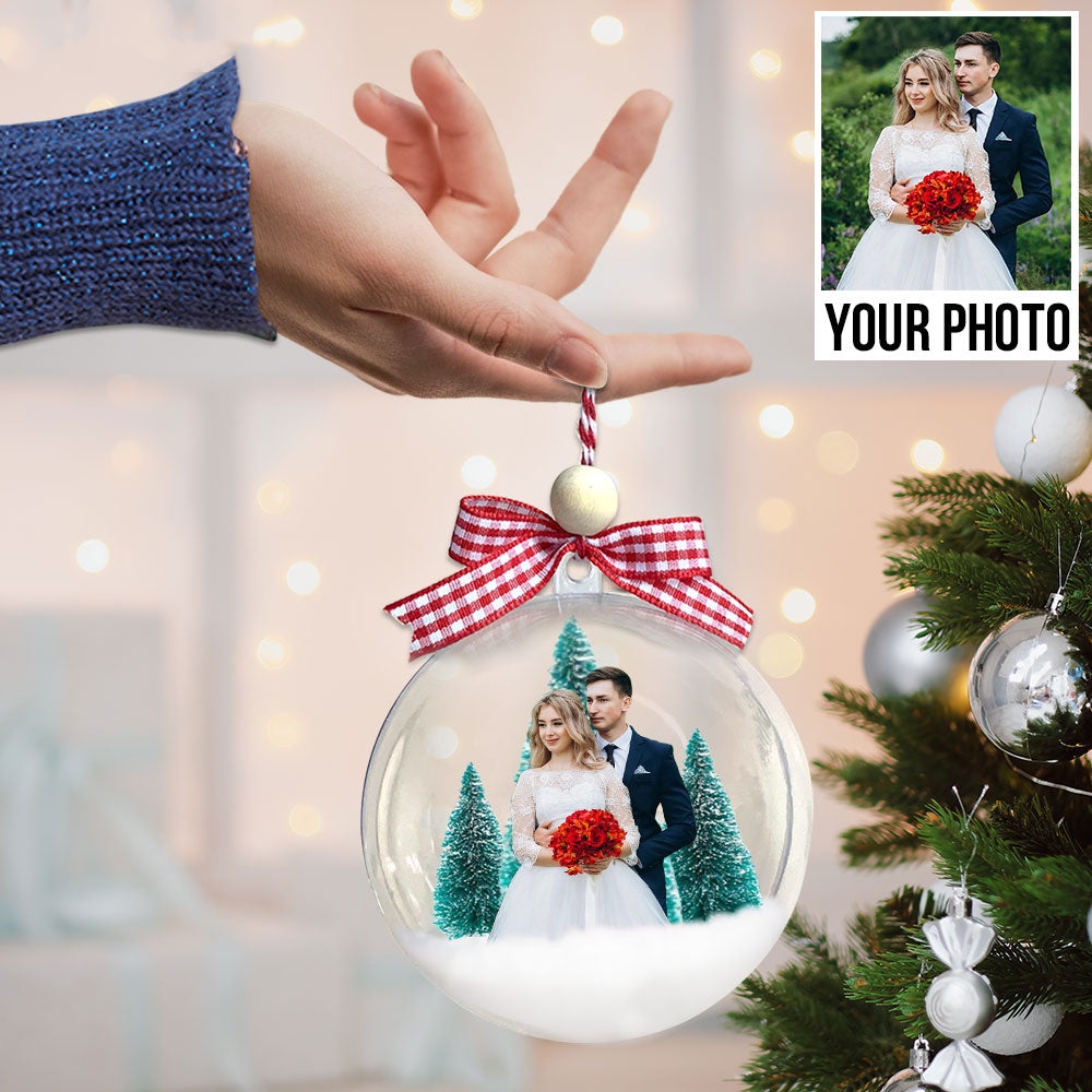 Personalized Photo Christmas Ball Ornament, Personalized Christmas Gifts