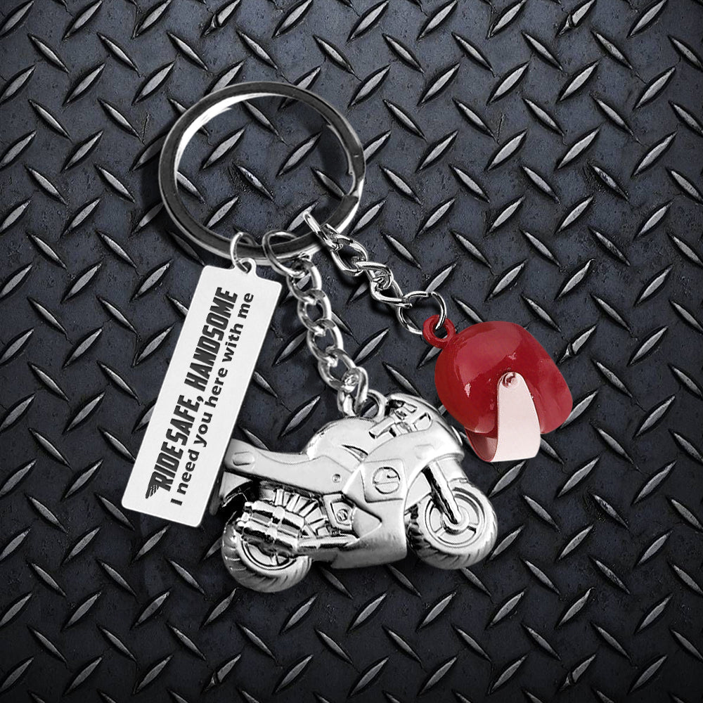 Christmas Gift Superbike Helmet Keychain - Biker - To My Man - I Love You