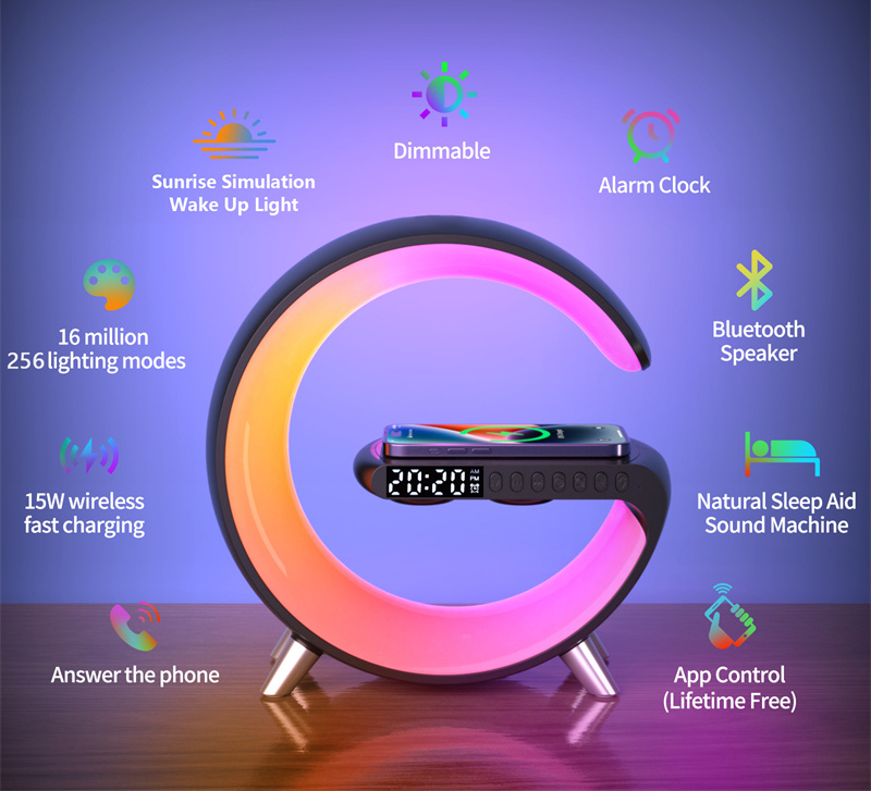 Christmas Gift Magic Rhythm Ambient Light Wireless Charger-Engravingift
