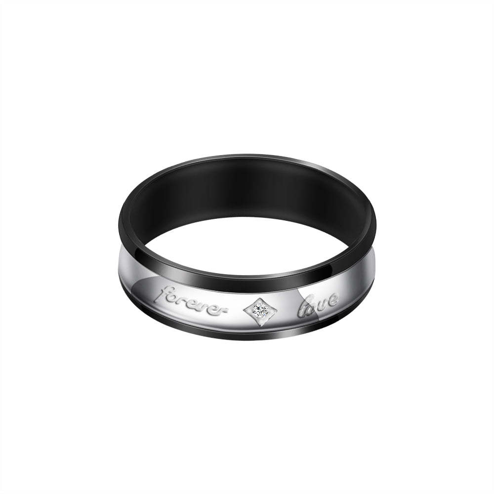 Valentine's Day Gift His & Hers Forever Love Heart Promise Couples Wedding Ring