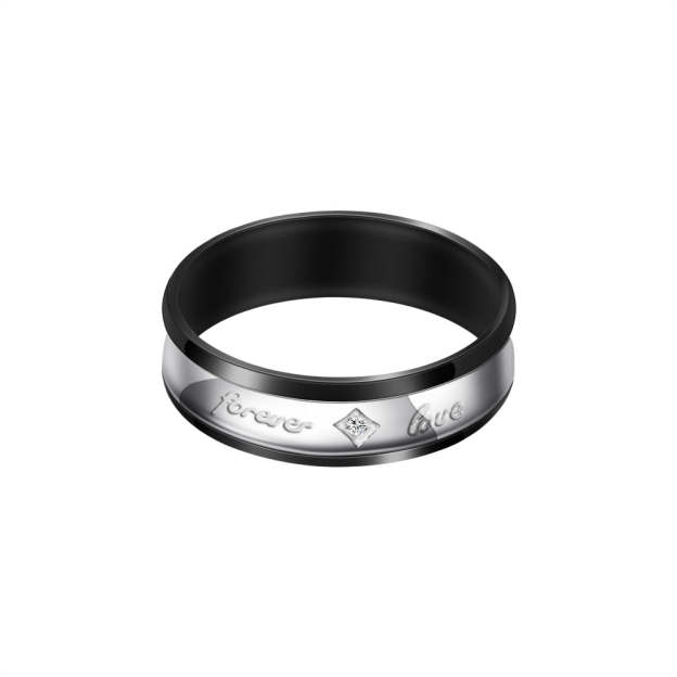 Valentine's Day Gift His & Hers Forever Love Heart Promise  Couples Wedding Ring