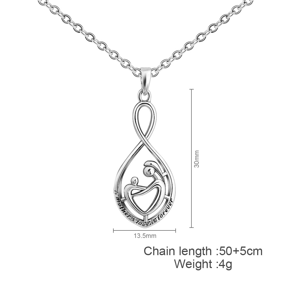 Mother's Day Gift Maternal Love 8 Word Necklace-Engravingift