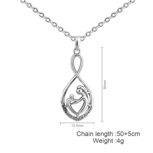 Mother's Day Gift Maternal Love 8 Word Necklace-Engravingift