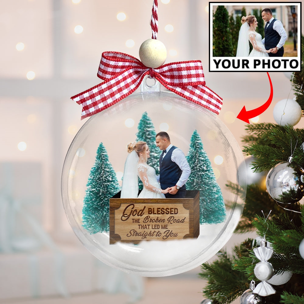 Christmas Gifts Personalized Photo Blessed Acrylic Ornament