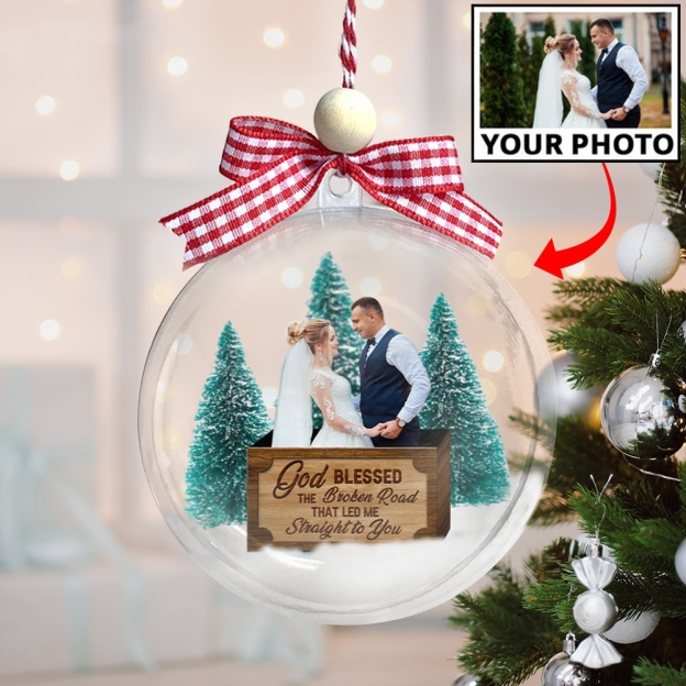 Christmas Gifts Personalized Photo Blessed Acrylic Ornament