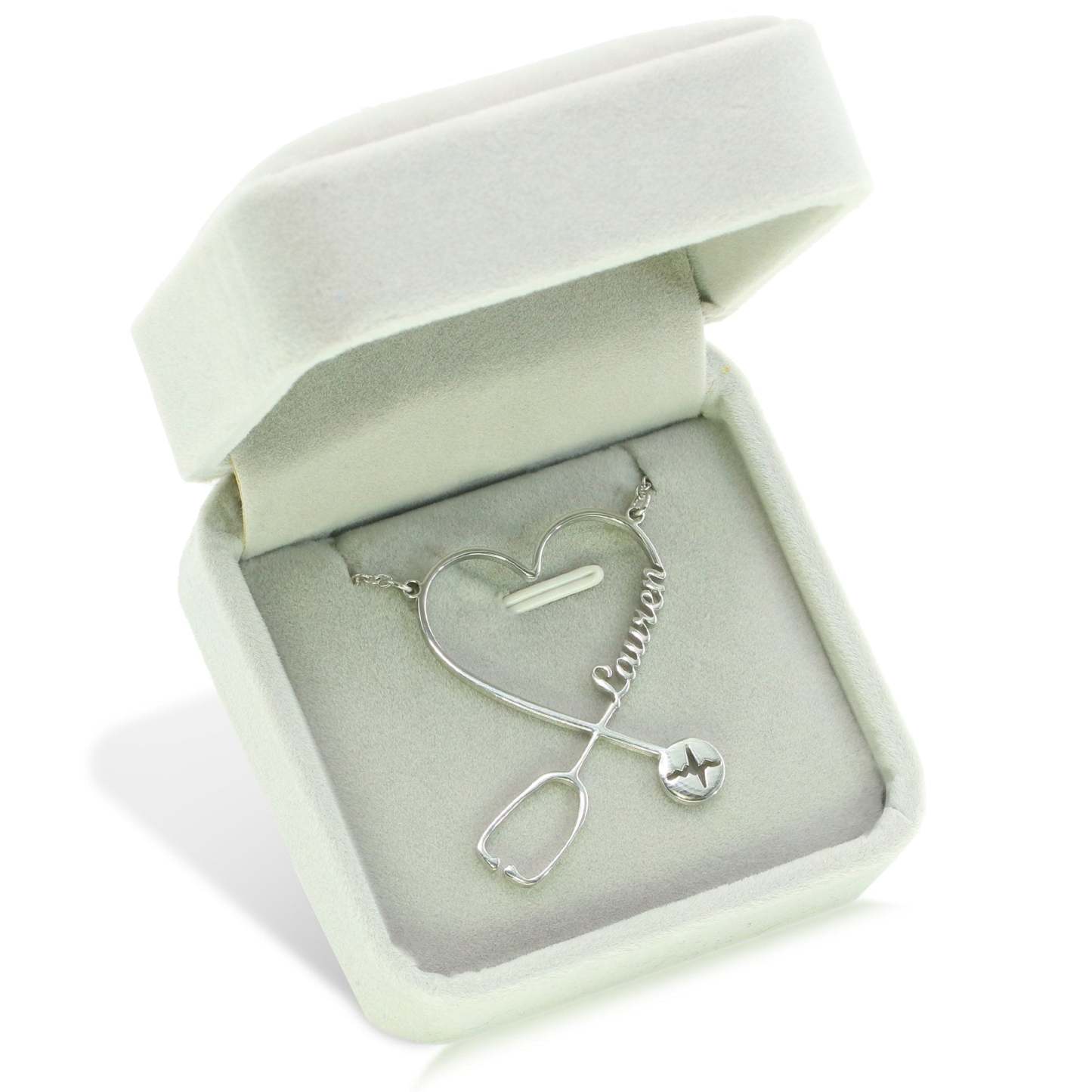 Mother's Day Gift Personalized Stethoscope Necklace-Engravingift