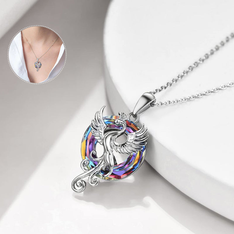 Mother's Day Gift Flying Phoenix Necklace-Engravingift