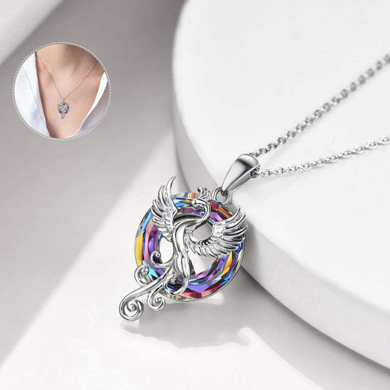Mother's Day Gift Flying Phoenix Necklace-Engravingift