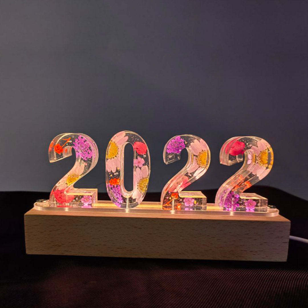 Mother's Day Gift Custom Resin Letter Lamp - HANDMADE-Engravingift