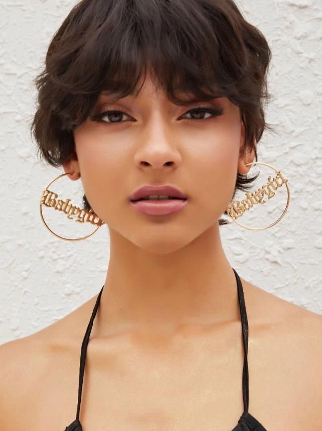 Mother's Day Gift Personalized Name Hoop Earrings Gifts for Her-Engravingift