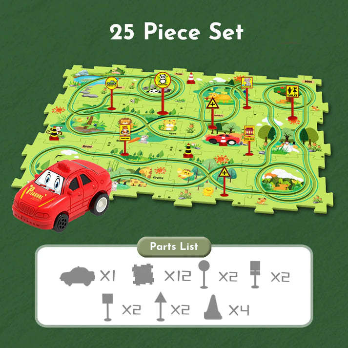 Christmas Gift Puzzle Race Track