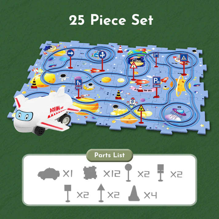 Christmas Gift Puzzle Race Track