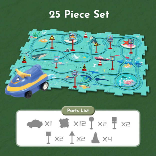 Christmas Gift Puzzle Race Track