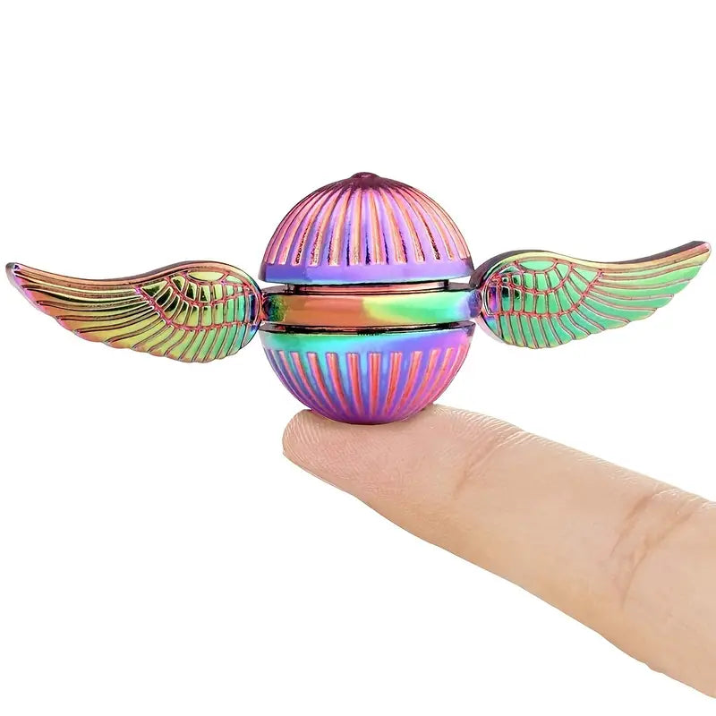 Fidget Spinner Magic Power Orb ADHD Anxiety Toys Stress Relief Reducer Spin Fidgets EDC Hand Bearing Tri Spinner Finger Spinners Toy Focus Fidgeting Restless Novelty Gift For Adults Kids-Engravingift