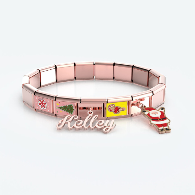Christmas Gift Personalized Charm Italian Bracelet