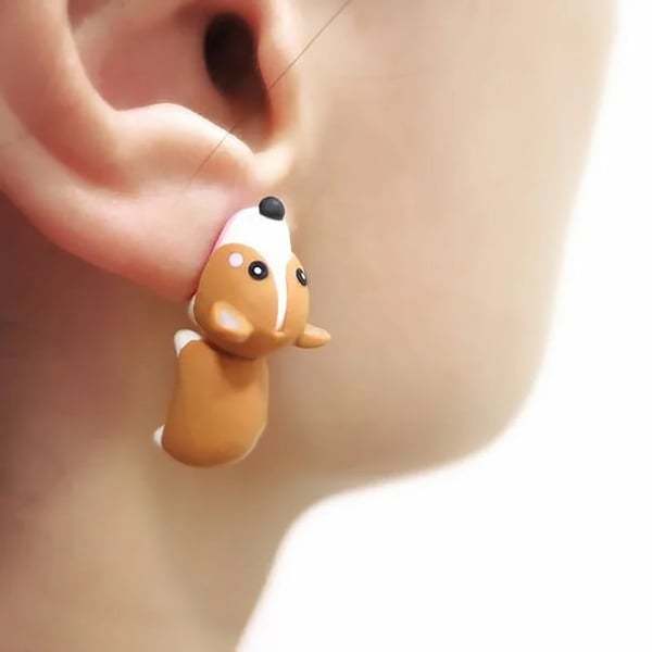 Cute Animal Bite Earrings-Engravingift
