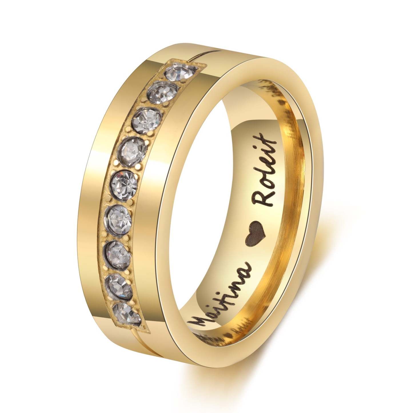 Mother's Day Gift Couple Ring Personalized Love Matching Rings Gift for Couple Friends BBF-Engravingift
