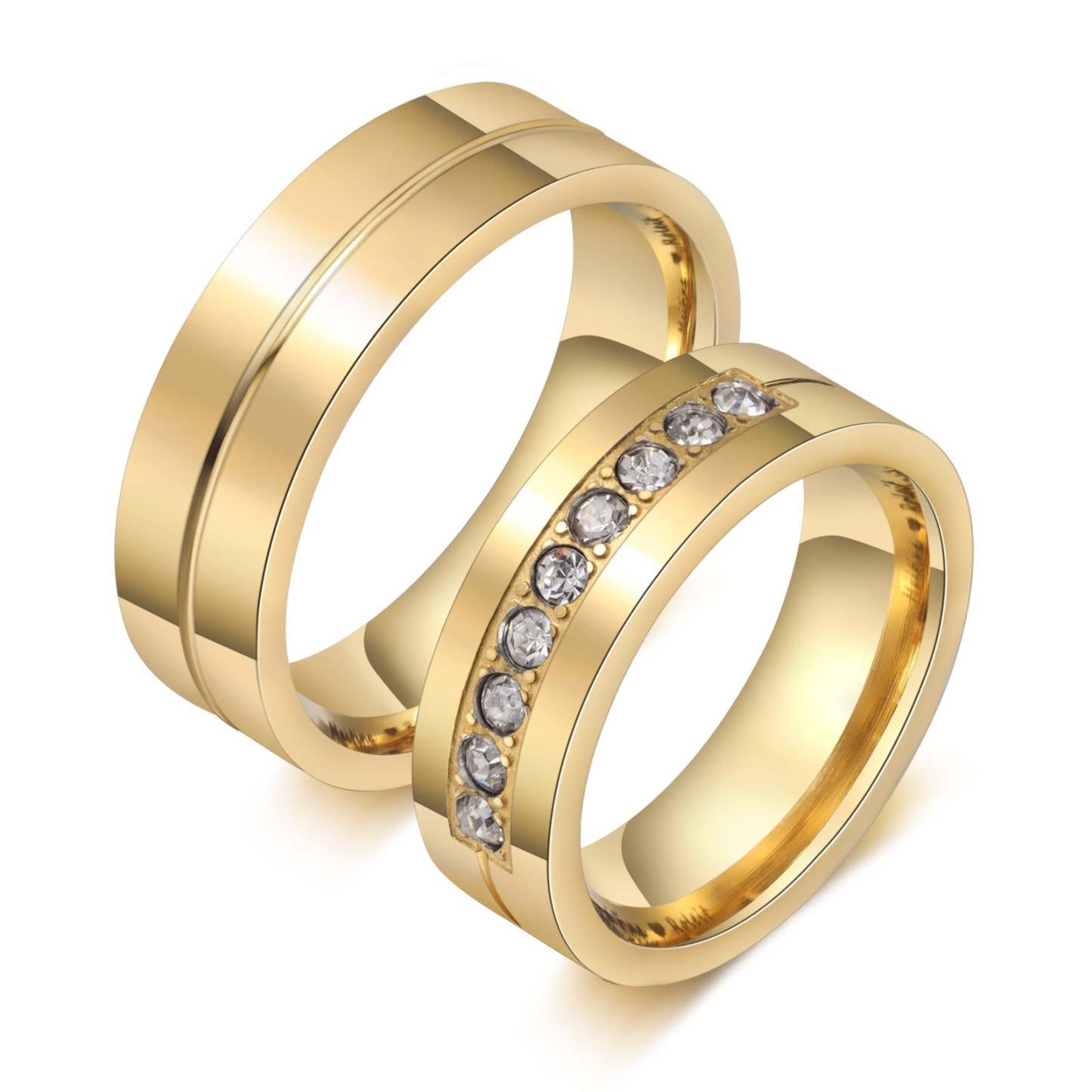 Mother's Day Gift Couple Ring Personalized Love Matching Rings Gift for Couple Friends BBF-Engravingift