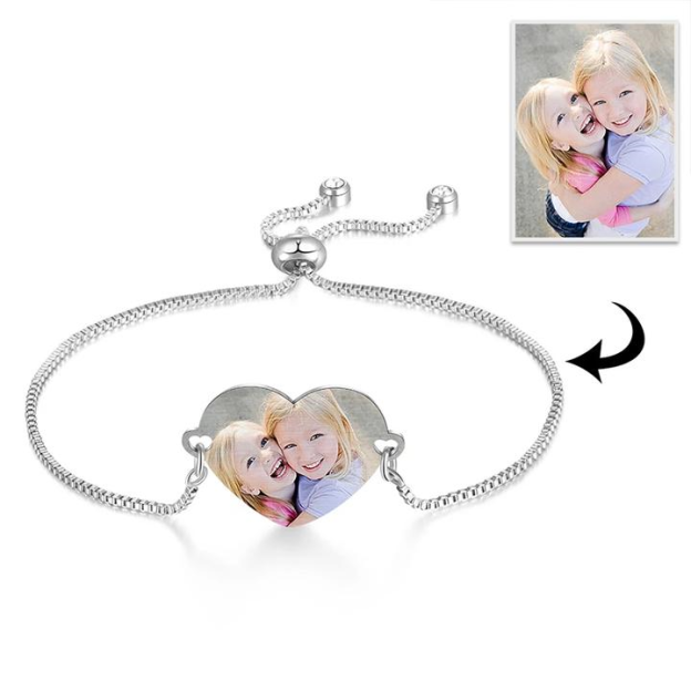 Mother's Day Gift Adjustable Customized Photo Bracelet-Engravingift