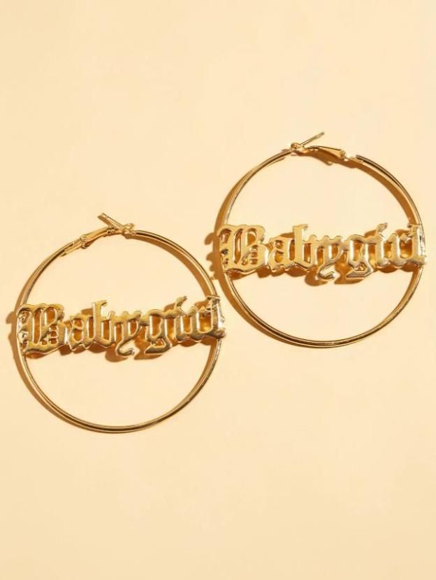 Mother's Day Gift Personalized Name Hoop Earrings Gifts for Her-Engravingift