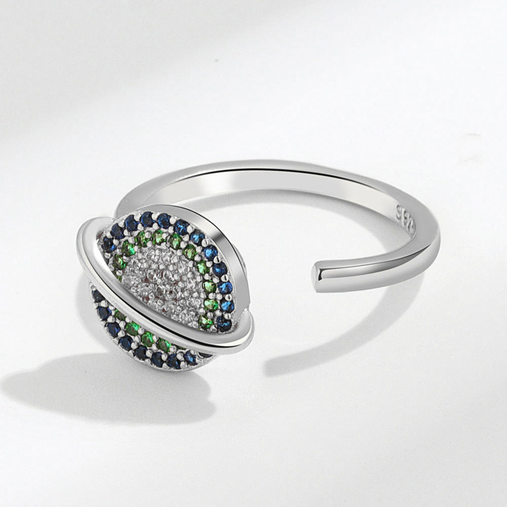 Mother's Day Gift To My Daughter Colorful Spinning Planet Anxiety Ring-Engravingift