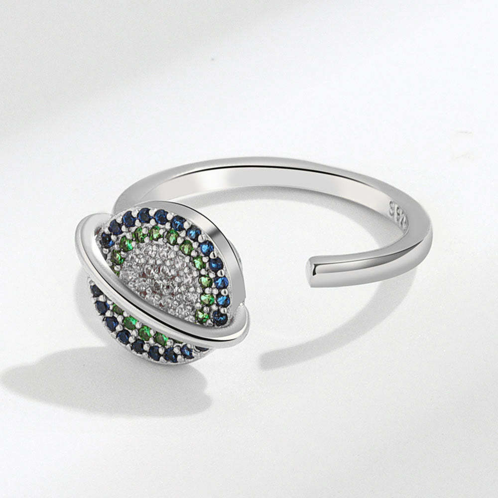 Mother's Day Gift To My Daughter Colorful Spinning Planet Anxiety Ring-Engravingift