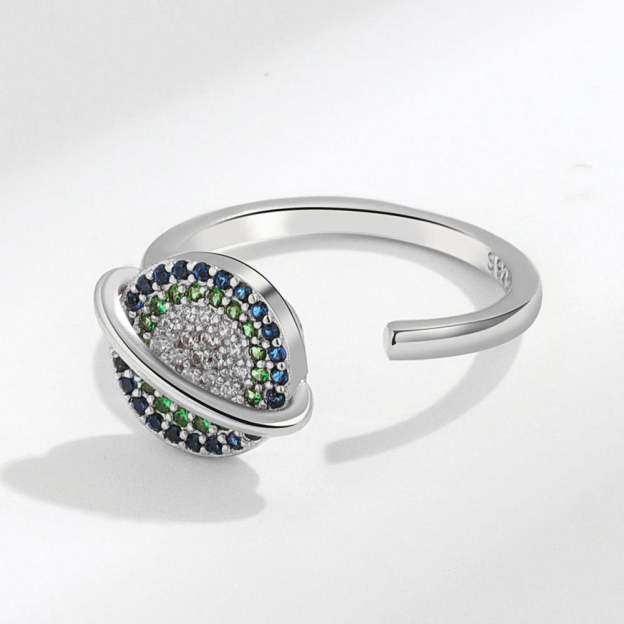 Mother's Day Gift To My Daughter Colorful Spinning Planet Anxiety Ring-Engravingift