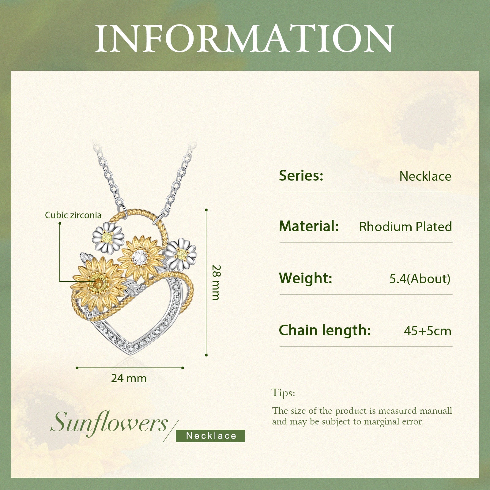 Mother's Day Gift For My Daughter - I am incomplete without you Heart Sunflower Necklace-Engravingift