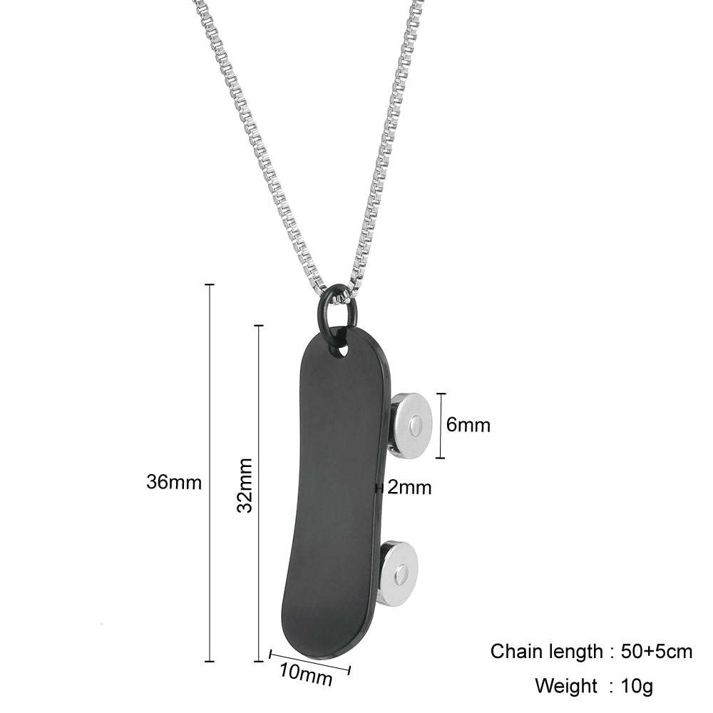Mother's Day Gift Mini Skate Necklace-Engravingift