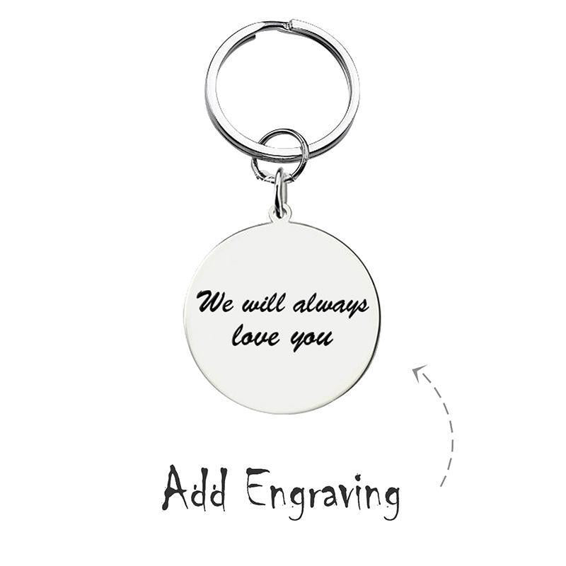 Christmas Gift Personalized Photo Keychain Round or Square