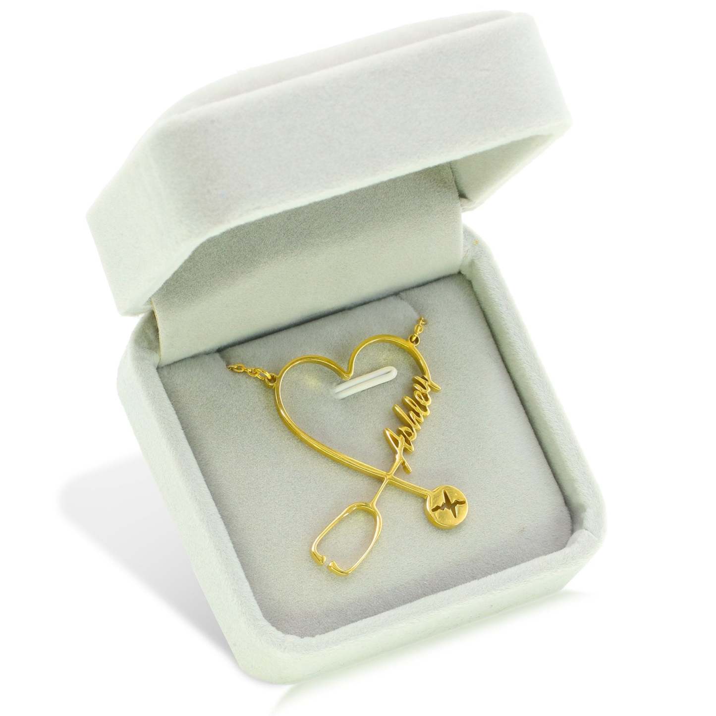 Mother's Day Gift Personalized Stethoscope Necklace-Engravingift