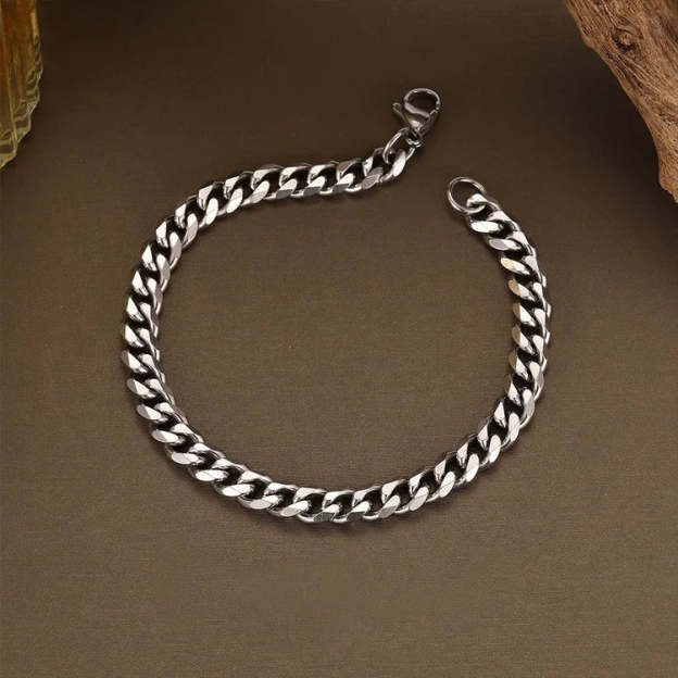 Mother's Day Gift To My Grandson I LOVE YOU Cuban Chain Bracelet Stainless Steel Bracelet Warm Gift-Engravingift