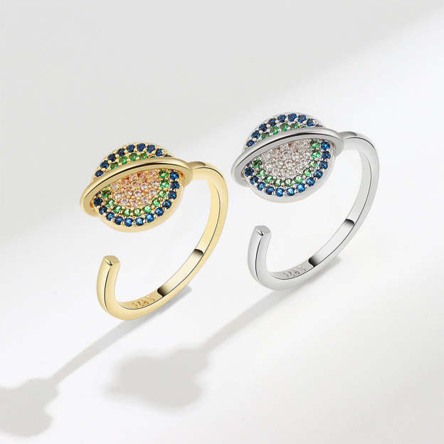 Mother's Day Gift To My Daughter Colorful Spinning Planet Anxiety Ring-Engravingift