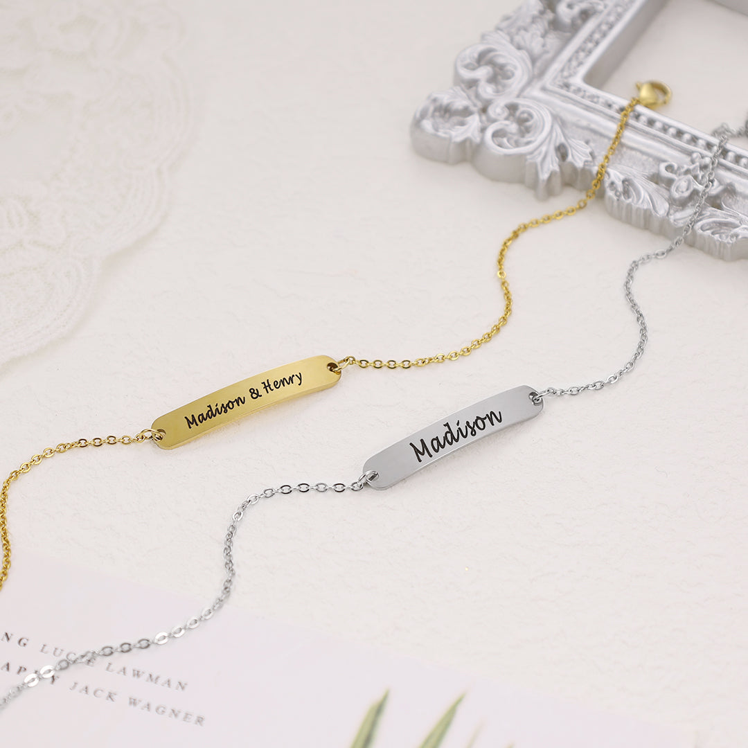 Personalized Name Anklet ID Bracelet Anklet for Women-Engravingift