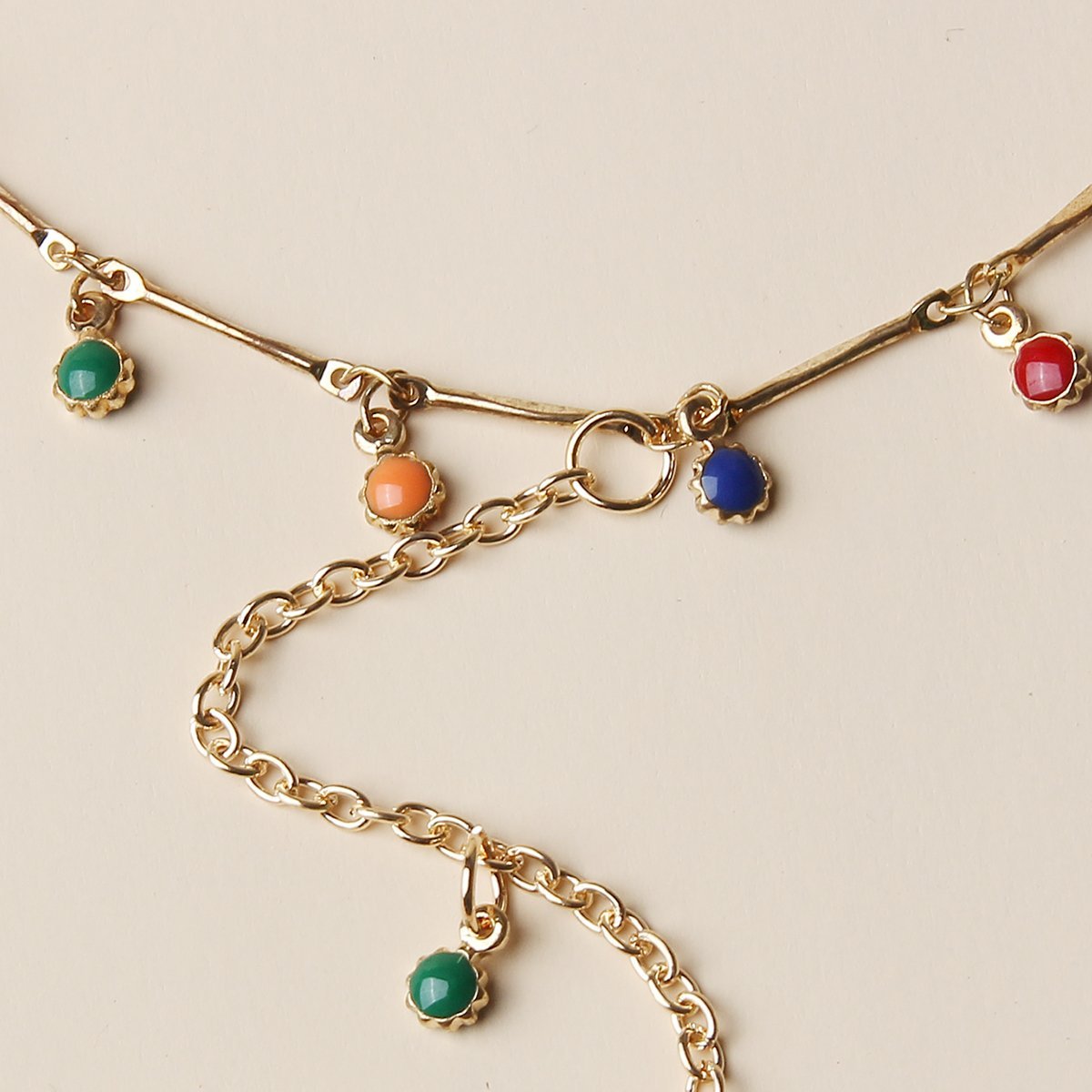 Mother's Day Gift Cuban Chain Anklet Rainbow Anklet Fashion Jewelry for Women-Engravingift