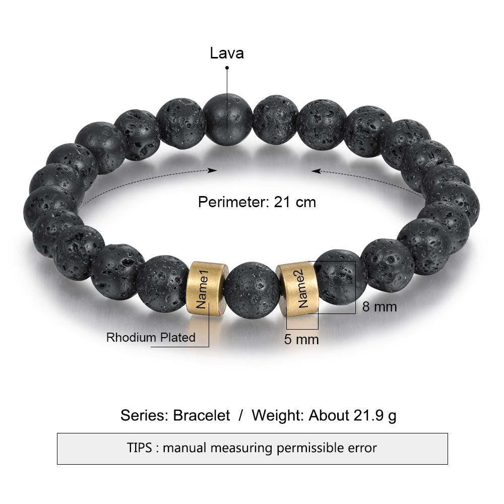 Christmas Gift Tiger Eye Men Bracelet Personalized Beaded Warp Bracelet Gift For Him