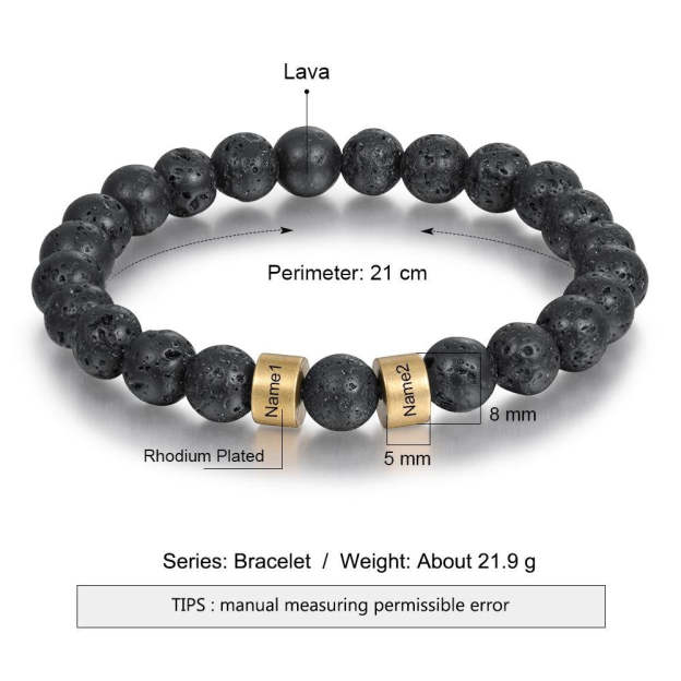 Christmas Gift Tiger Eye Men Bracelet Personalized Beaded Warp Bracelet Gift For Him