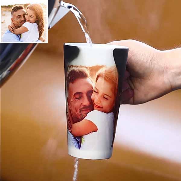 Christmas Gift Custom Photo Magic Mug Personalized Color Changing Cup